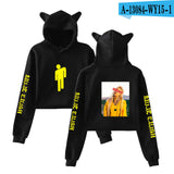 New! Billie Eilish Crop Top Hoodies