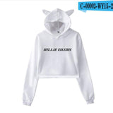 New! Billie Eilish Crop Top Hoodies