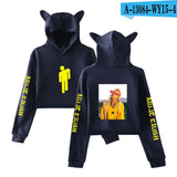 New! Billie Eilish Crop Top Hoodies