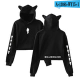 New! Billie Eilish Crop Top Hoodies
