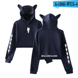 New! Billie Eilish Crop Top Hoodies