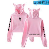 New! Billie Eilish Crop Top Hoodies