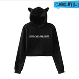New! Billie Eilish Crop Top Hoodies