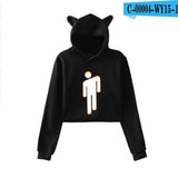 New! Billie Eilish Crop Top Hoodies