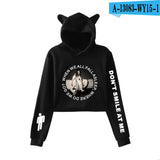 New! Billie Eilish Crop Top Hoodies